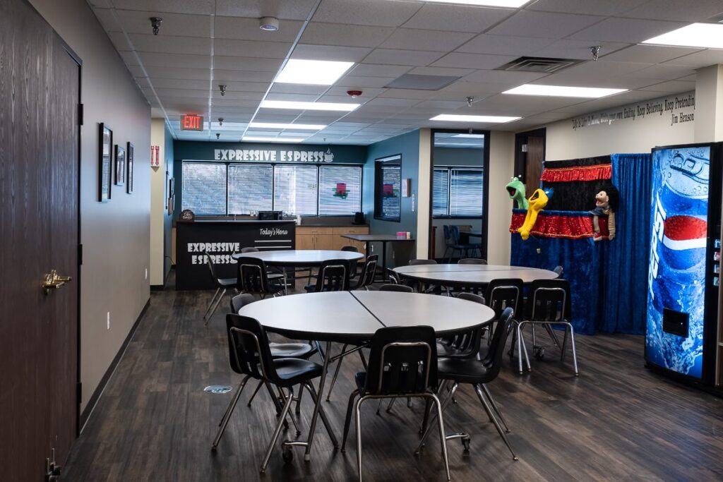 Healing Haven Expressive Espresso mock cafe