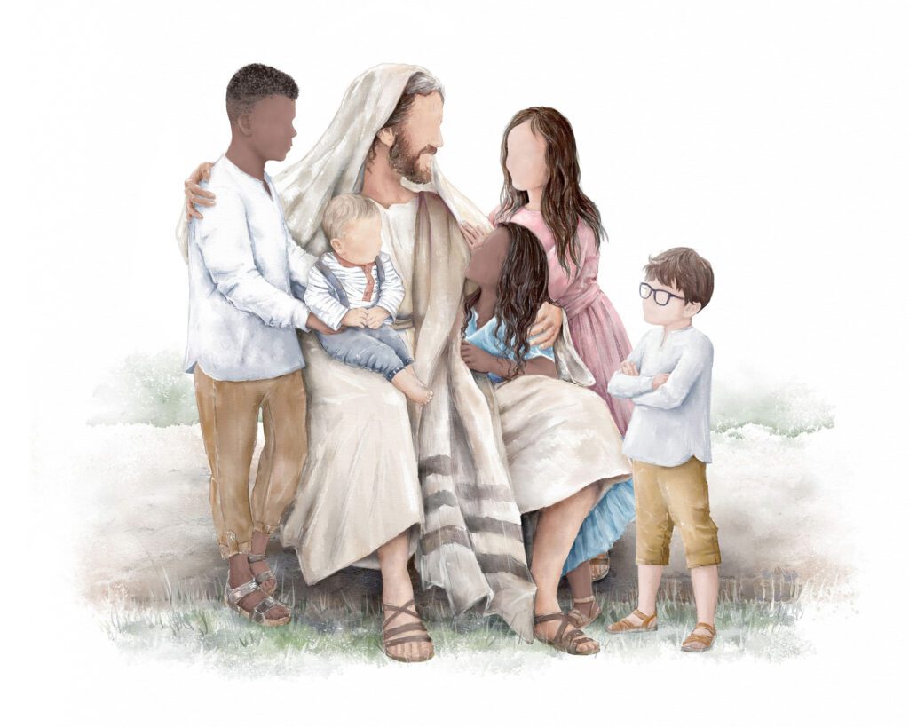 Jesus with kids